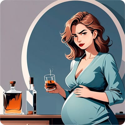 Alcoholism in pregnant women